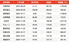 2024年打新赚钱效应重回巅峰：平均单签收益超2万，上市首日平均涨253%