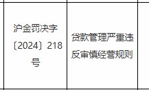 光大银行上海卢湾支行一客户经理被警告：贷款管理严重违反审慎经营规则