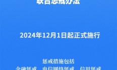 《电信网络诈骗及其关联违法犯罪联合惩戒办法》12月1日起施行