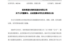 突发！这家A股公司，董事长、总经理辞职！发生了什么？