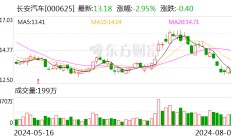 长安汽车大宗交易成交369.04万元，卖方为机构专用席位