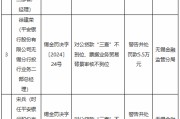 平安银行无锡分行被罚260万元：员工行为管理不到位、代销业务管理不到位、对公贷款“三查”不到位等