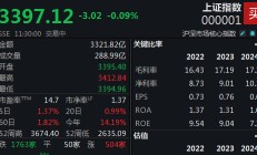 两市热点匮乏，沪指半日微跌0.09%