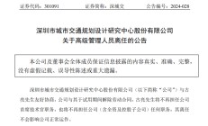 罕见！深城交（301091）公司首席技术官试用期内离任