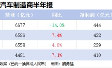 跨国汽车制造商上半年业绩堪忧，股价纷纷遭受重创