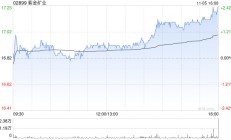 第一上海：维持紫金矿业“买入”评级 目标价升至22.34港元