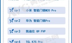 3D人脸+带屏猫眼 高端门锁销量TOP5出炉：小米第一、华为第二