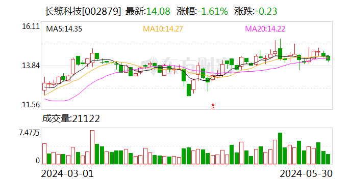 长缆科技（002879.SZ）：公司将适时推进国际并购 实现国际业务的增长