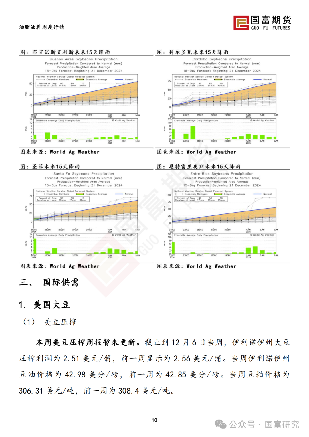 【国富豆系研究周报】南美丰产预期叠加宏观扰动，豆系估值承压